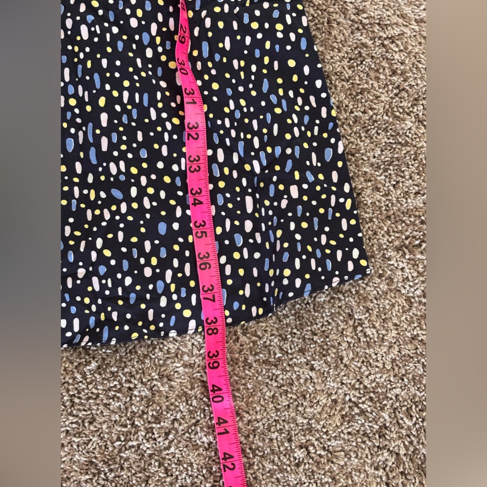 UNIQLO Cassie Byrnes Navy Abstract Print Camisole Dress Spaghetti Strap M NWT - Picture 7 of 9